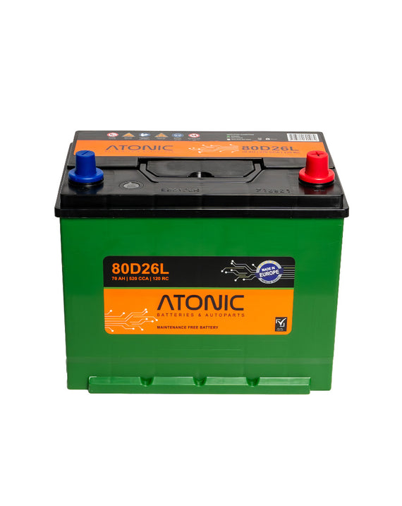 Atonic 12V 80D26L Car Battery