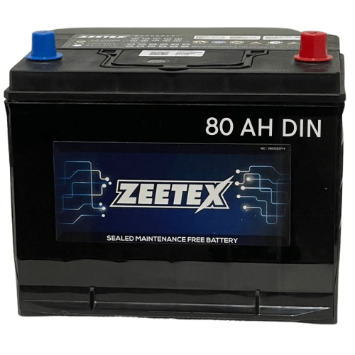 Zeetex 12V DIN 80AH Car Battery