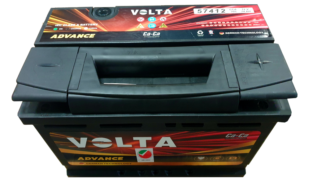 Volta 74AH DIN 57412 Car Battery