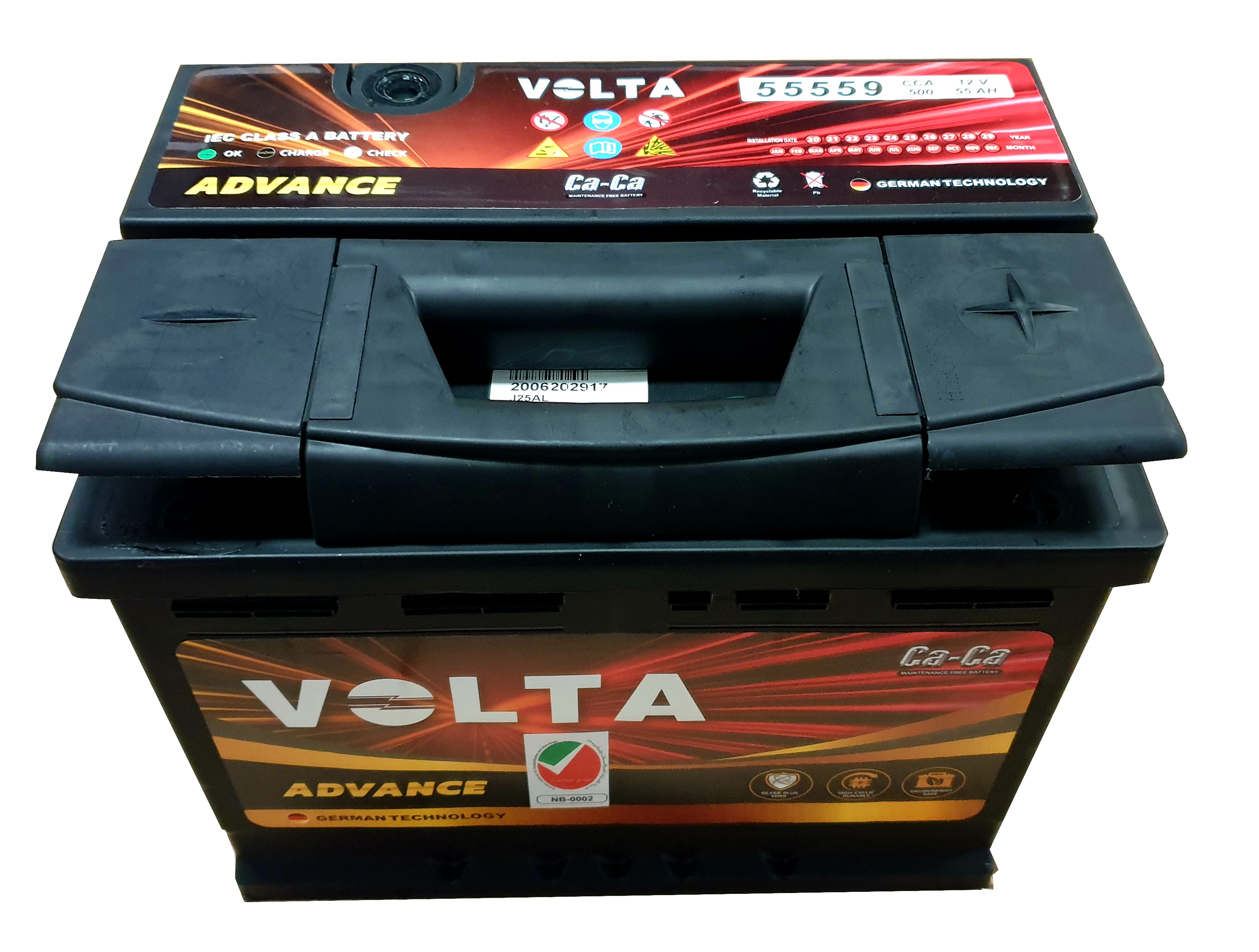 Volta 12V DIN 55559 55AH Car Battery