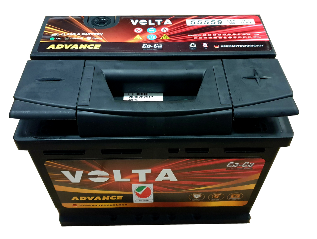 Volta 55AH DIN 55559 Car Battery