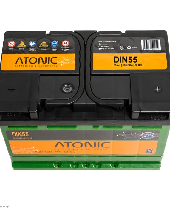 Atonic 12V DIN55MF Car Battery