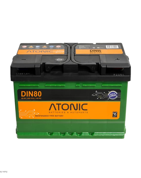 Atonic 12V DIN80MF Car Battery