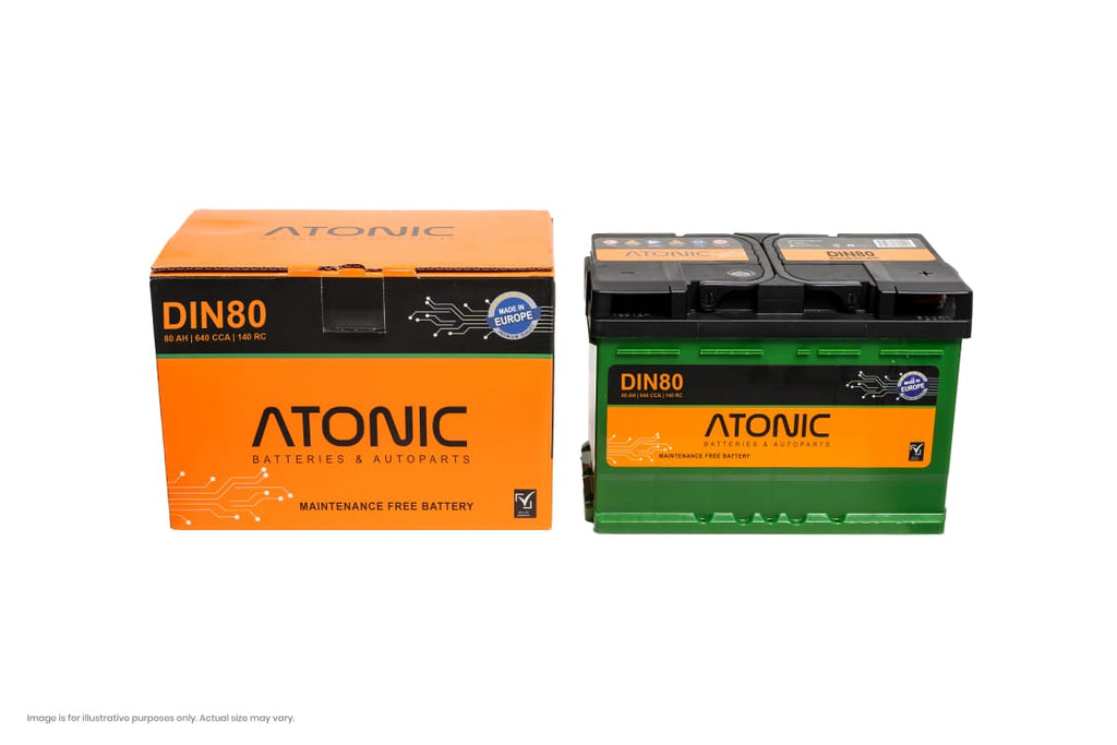 Atonic 12V DIN80MF Car Battery