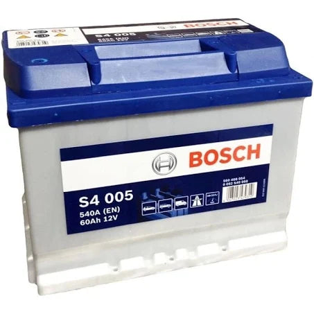 Bosch - 55D23L (S4005) Left Terminal 12V 60AH JIS Car Battery