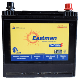 Eastman 55D23L 12V Left Terminal 60AH JIS Car Battery