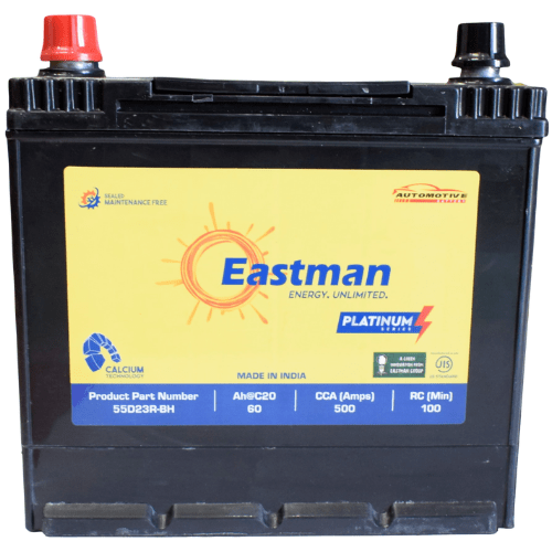 Eastman 55D23R 12V Right Terminal 60AH JIS Car Battery