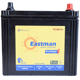 Eastman 55B24LS 12V Left Terminal 45AH JIS Car Battery