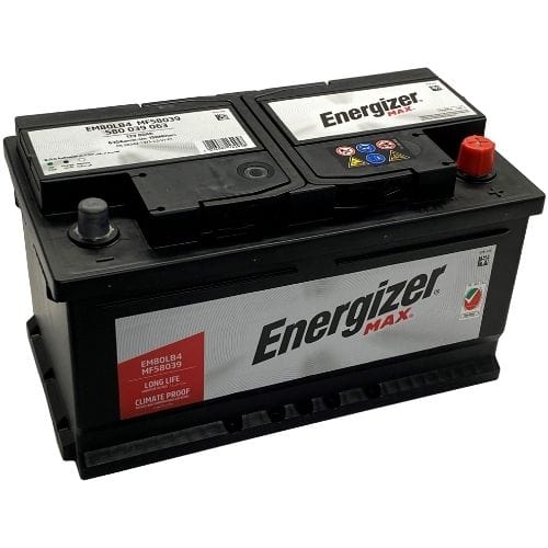 Energizer 12V DIN 80AH Car Battery