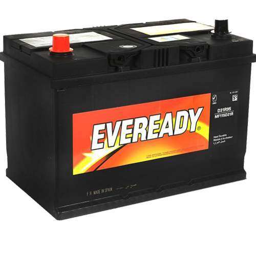 EVEREADY Battery Eveready - 115D31R Right Terminal 12V JIS 95AH Car Battery