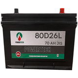 Powertech - 80D26L 12V Left Terminal 70 AH JIS Car Battery