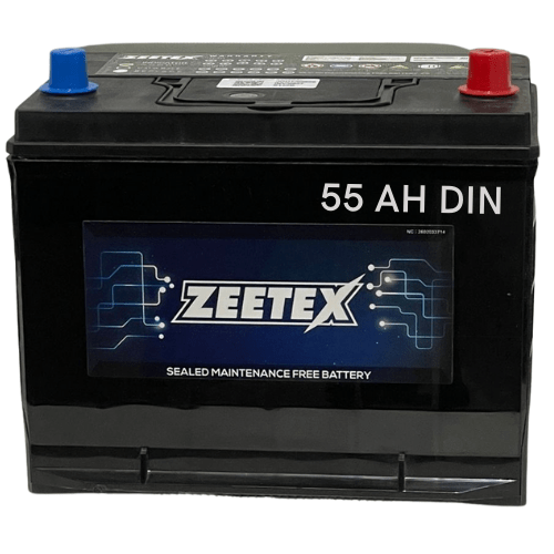 Zeetex - DIN55 12V DIN 55AH Car Battery