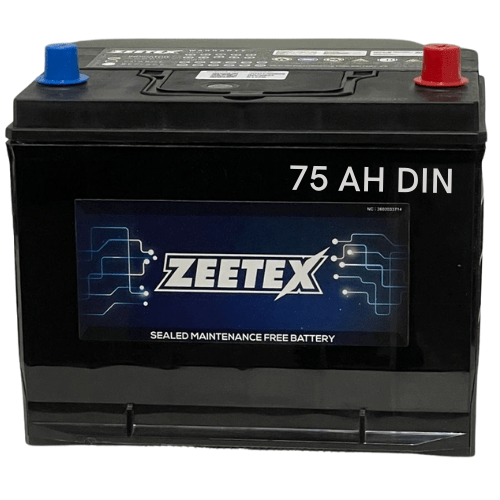 Zeetex 12V DIN 75AH Car Battery