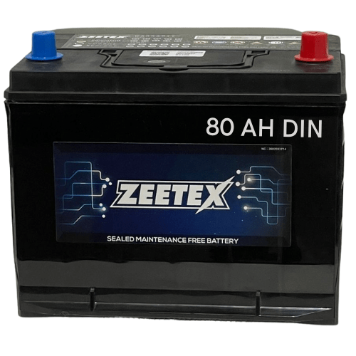 ZEETEX Battery Zeetex 12V DIN 80AH Car Battery