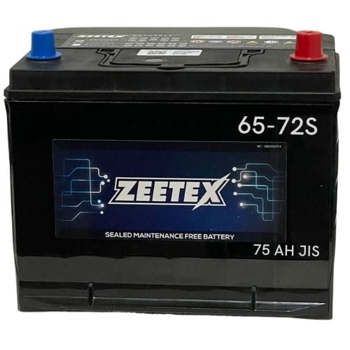 ZEETEX Battery Zeetex - 65-72S 12V JIS 75AH Car Battery