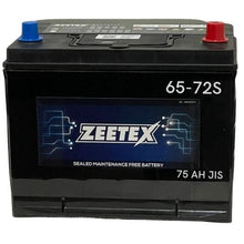 Load image into Gallery viewer, ZEETEX Battery Zeetex - 65-72S 12V JIS 75AH Car Battery
