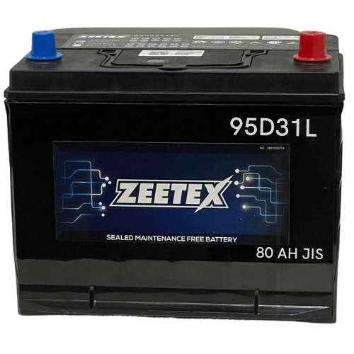 Zeetex - 115D31L Left Terminal 12V JIS 80AH Car Battery