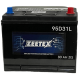 Zeetex - 115D31L Left Terminal 12V JIS 80AH Car Battery