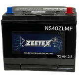 Zeetex - NS40ZL Left Terminal 12V JIS 32AH Car Battery